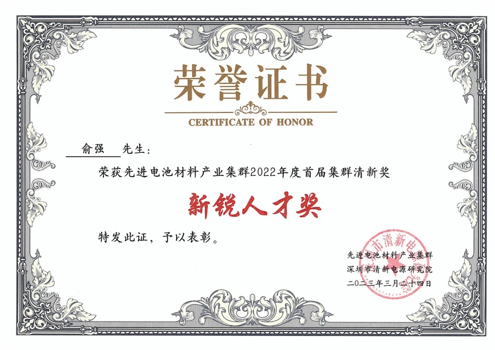 新锐人才奖